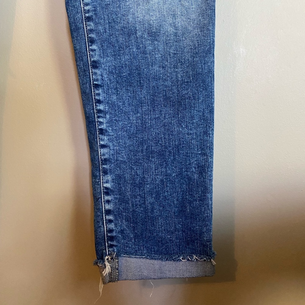 Mavi Jeans Distressed Ripped Cropped Zip Up Size 28 - Picture 9 of 12